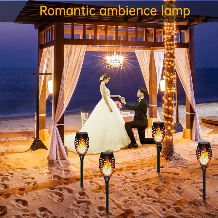 Waterproof Solar Led Flame Tor - Outdoor Lighting Led Fixtures avis et prix