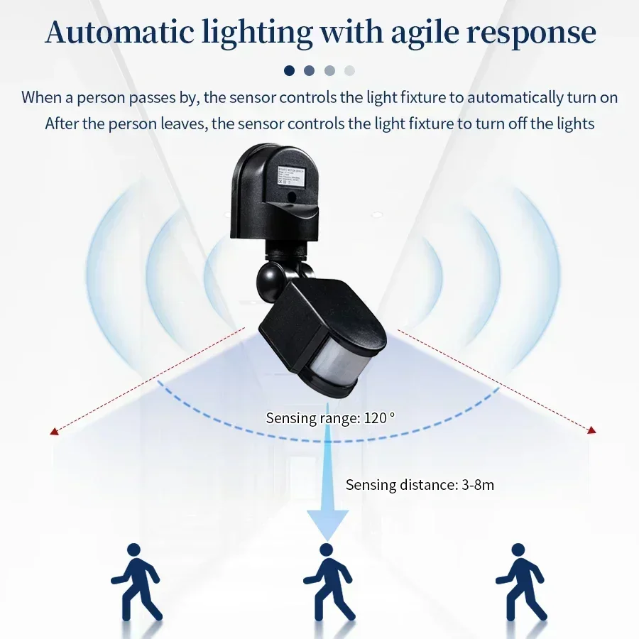 100-240V 12V PIR Motion Sensor - Outdoor Lighting Led Fixtures avis et prix