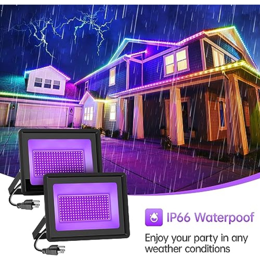 Black Lights 2 Pack W LED Blac - Led Flood Light avis et prix